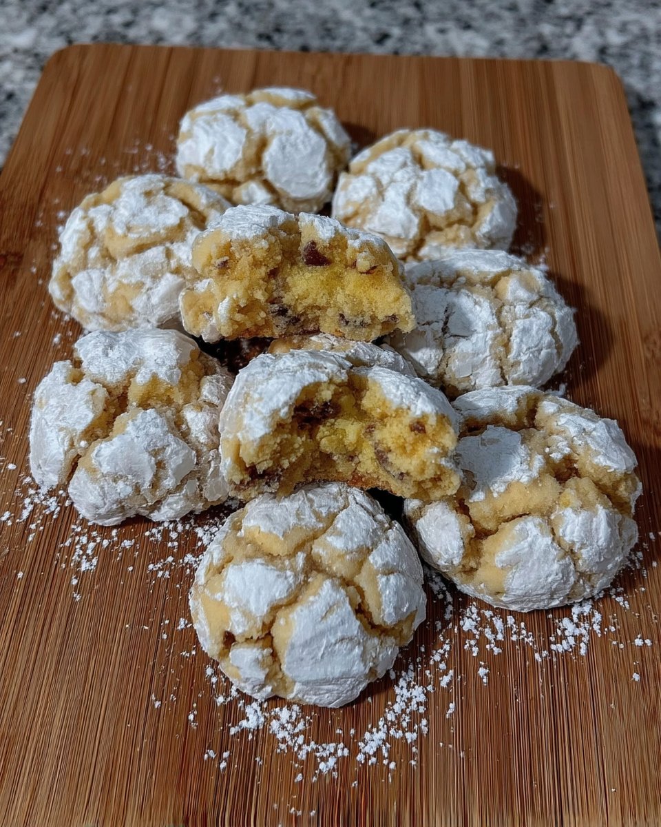 Baked lemon crinkle cookies served with a cup of earl grey tea