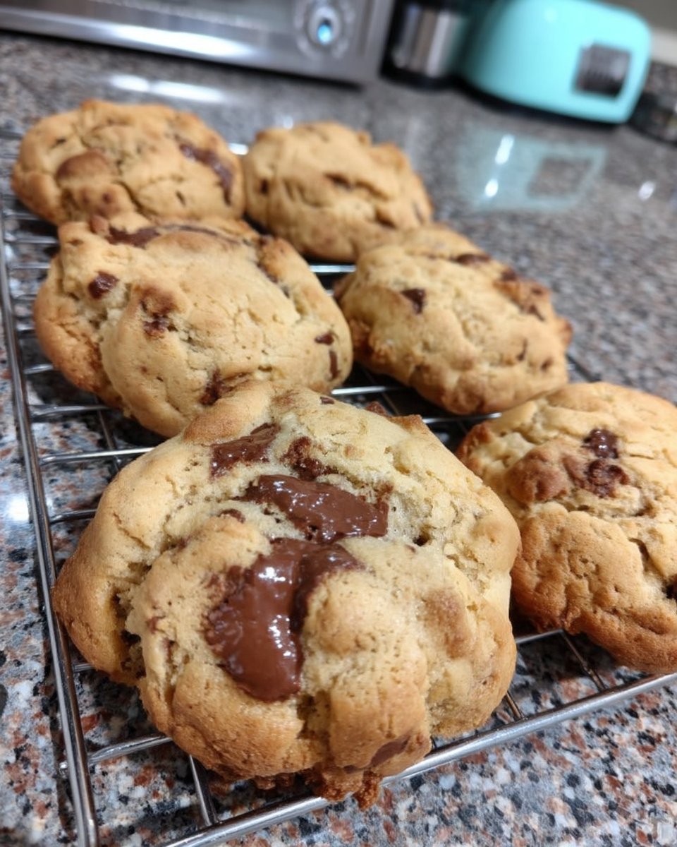 Cookie dough balls torn and squished for texture before baking