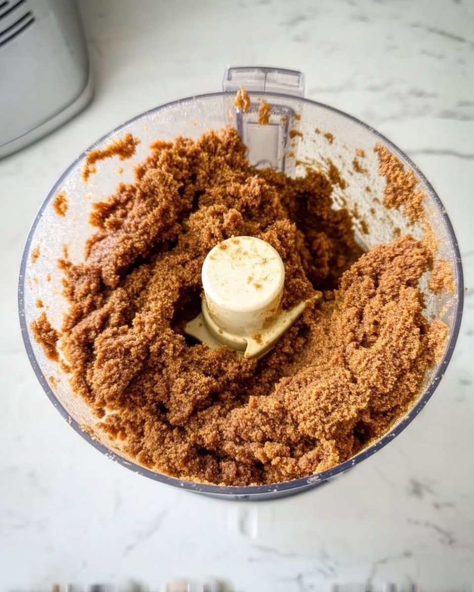 A bowl of dark gingerbread cookie dough after chilling