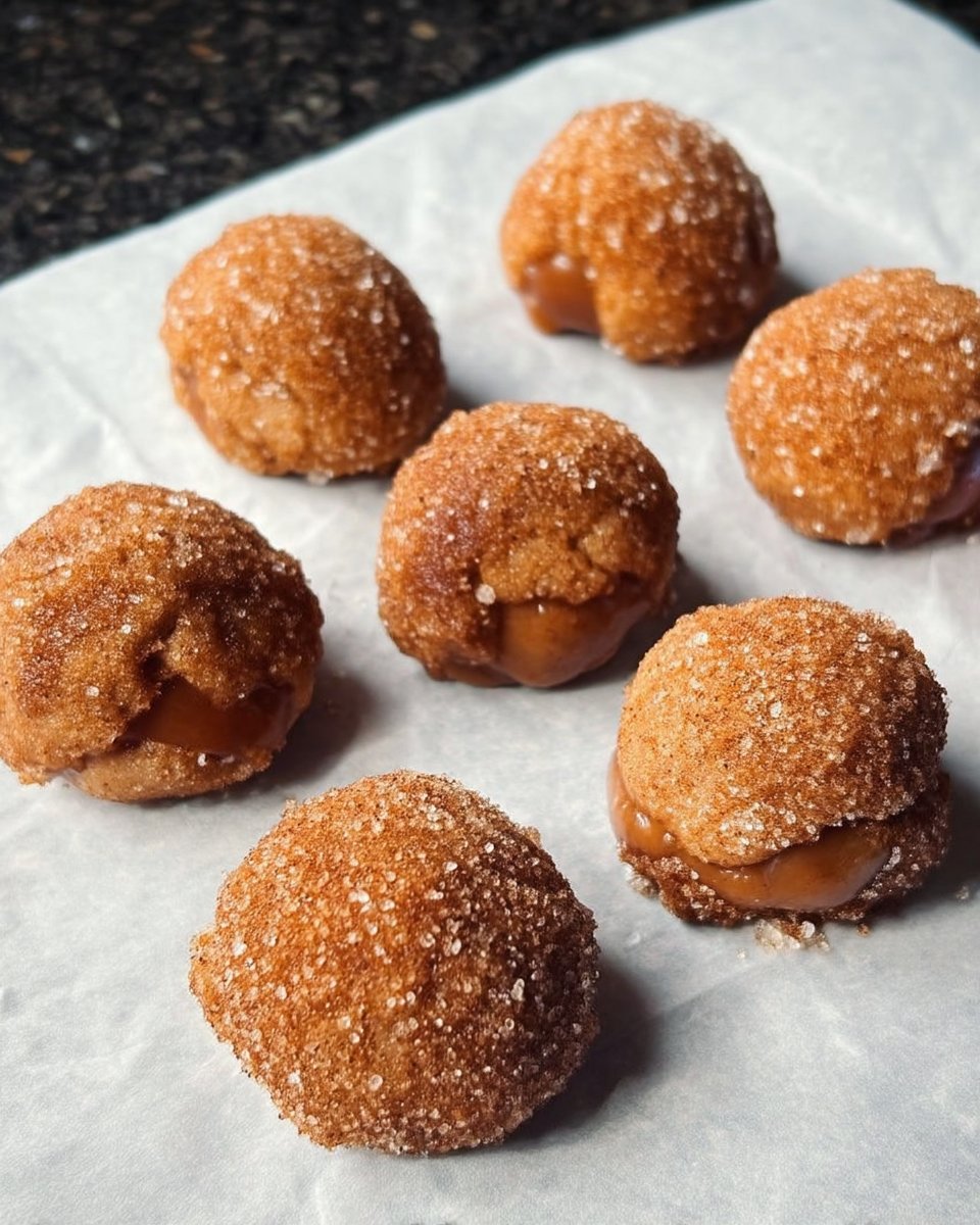 Chilled cookie dough balls ready for baking