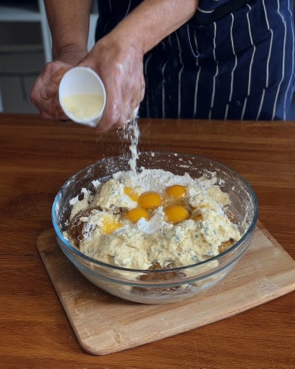Welsh cakes cooking on a cast iron griddle