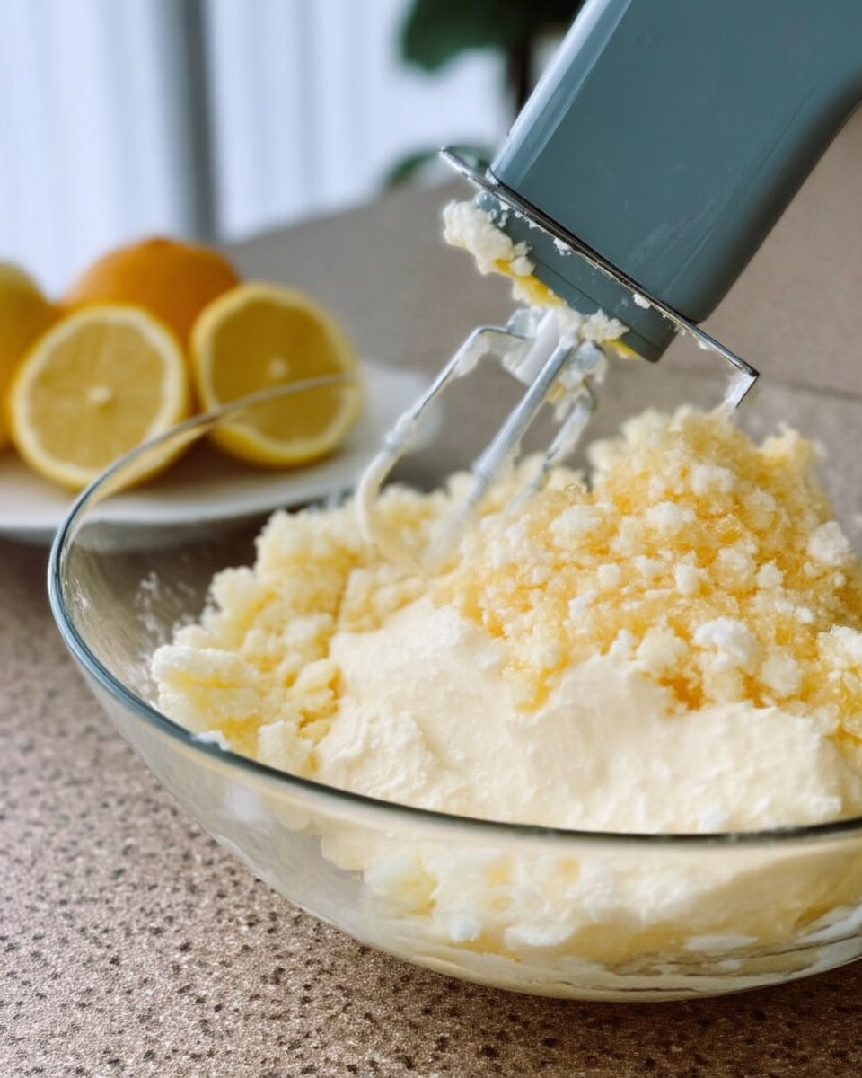 Bowl of sugar with fresh lemon zest being rubbed into it