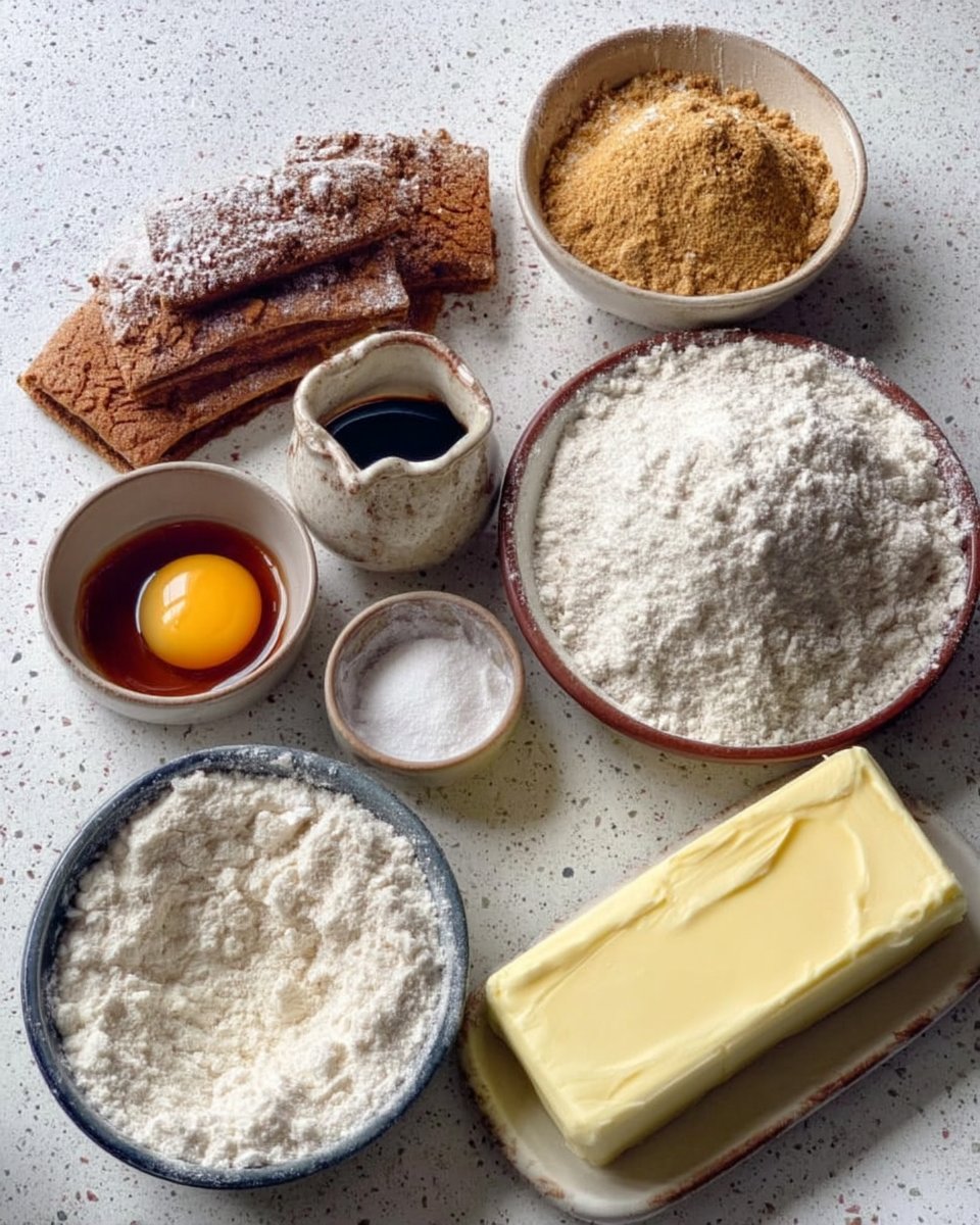 Ingredients for gluten free snickerdoodles including GF flour, almond flour, and cinnamon