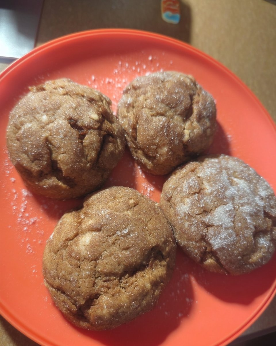 Soft gluten free snickerdoodles stacked on a plate