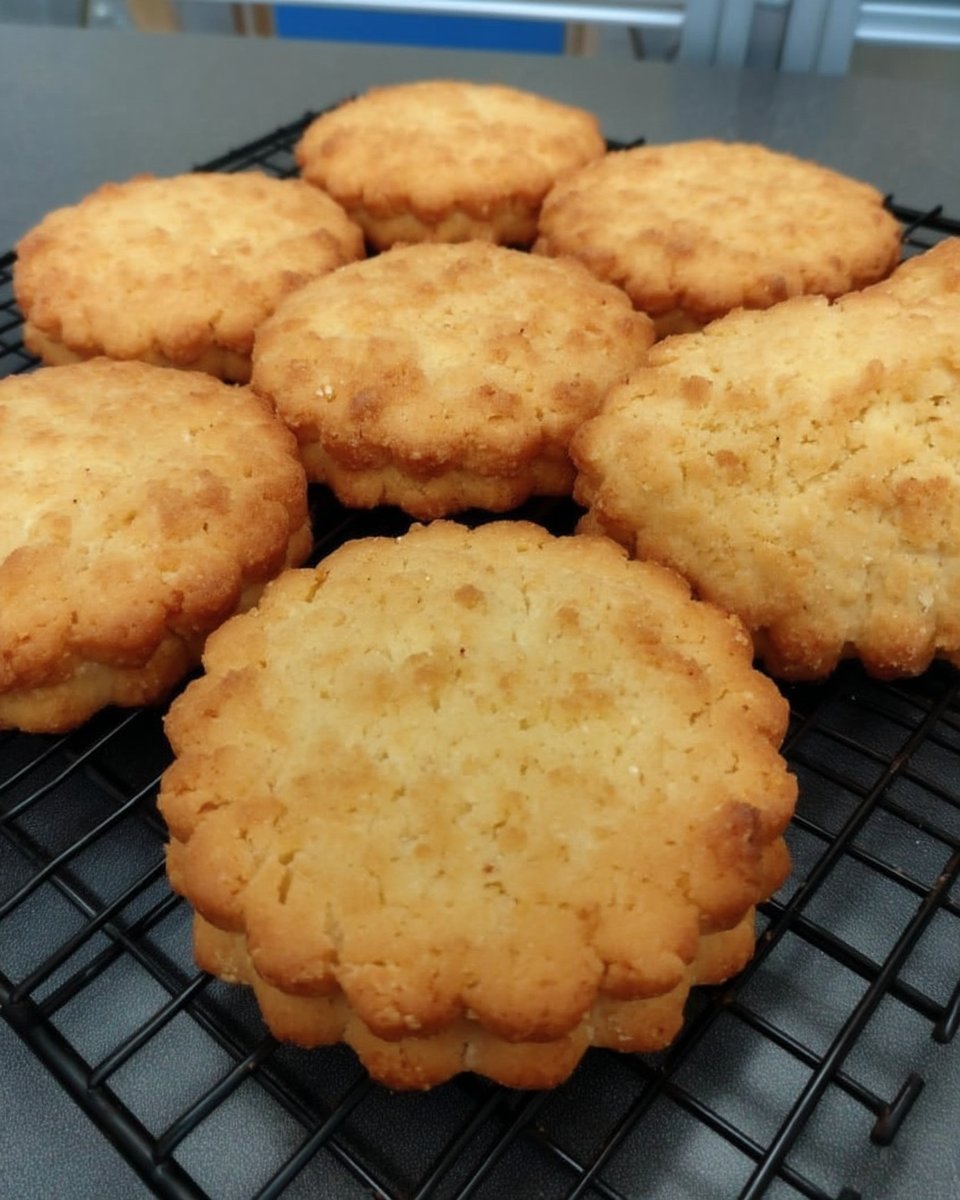 Heidesand cookies served with black tea