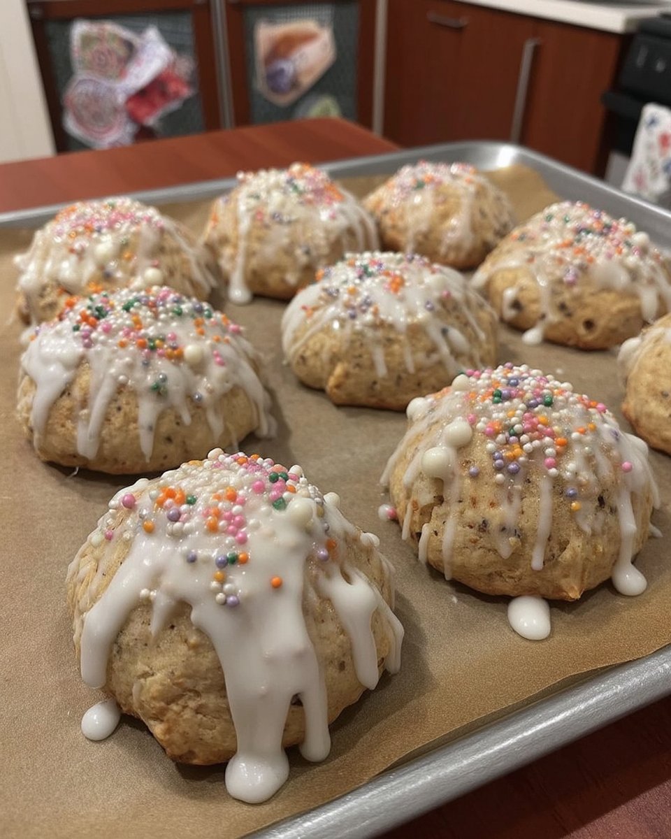 Italian Christmas cookies served with a cup of espresso