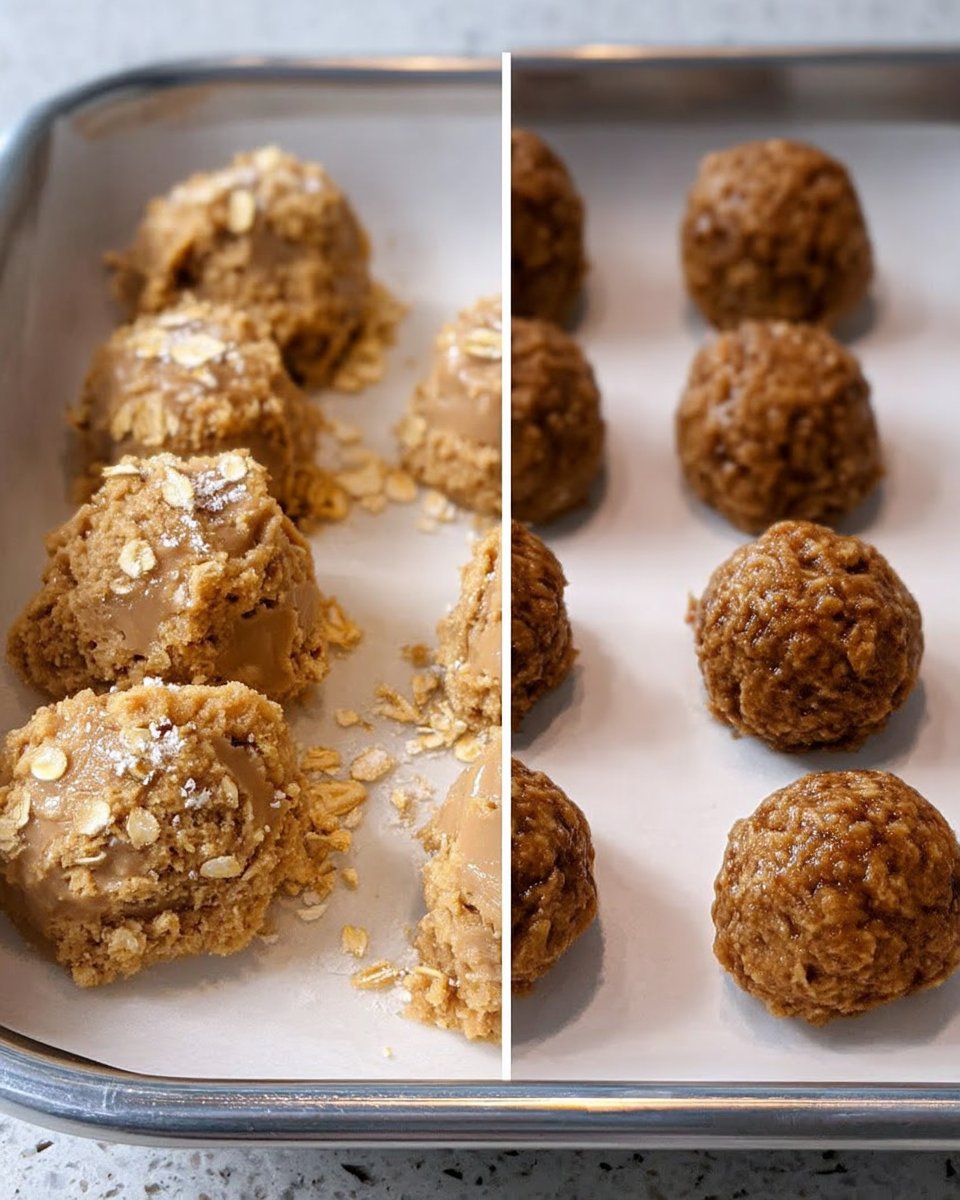 Ingredients for oatmeal cookies including rolled oats and cinnamon sticks
