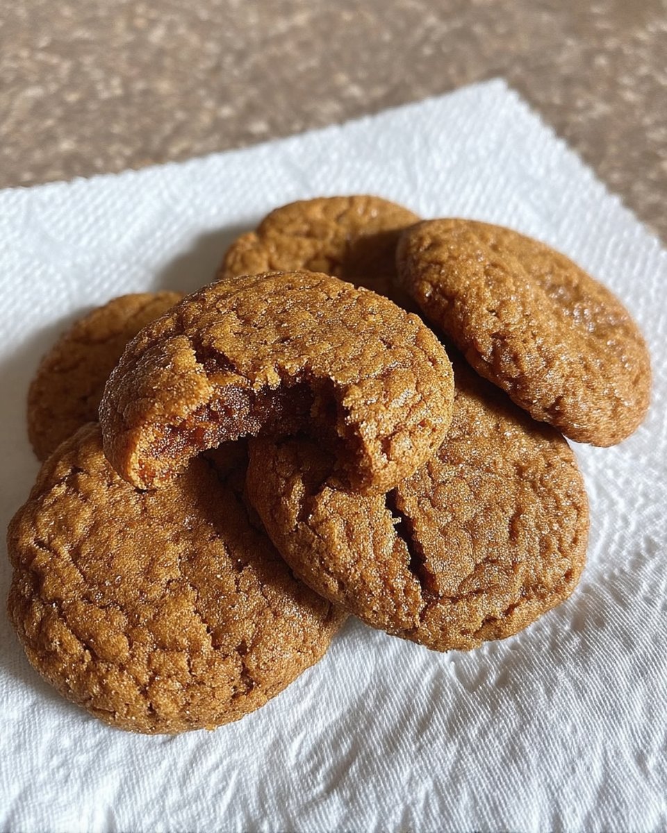 Rolling ginger cookie dough balls in granulated sugar