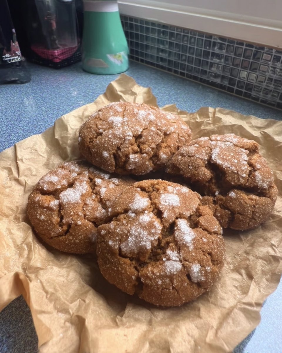 Stack of pumpkin cookies on a cooling rack