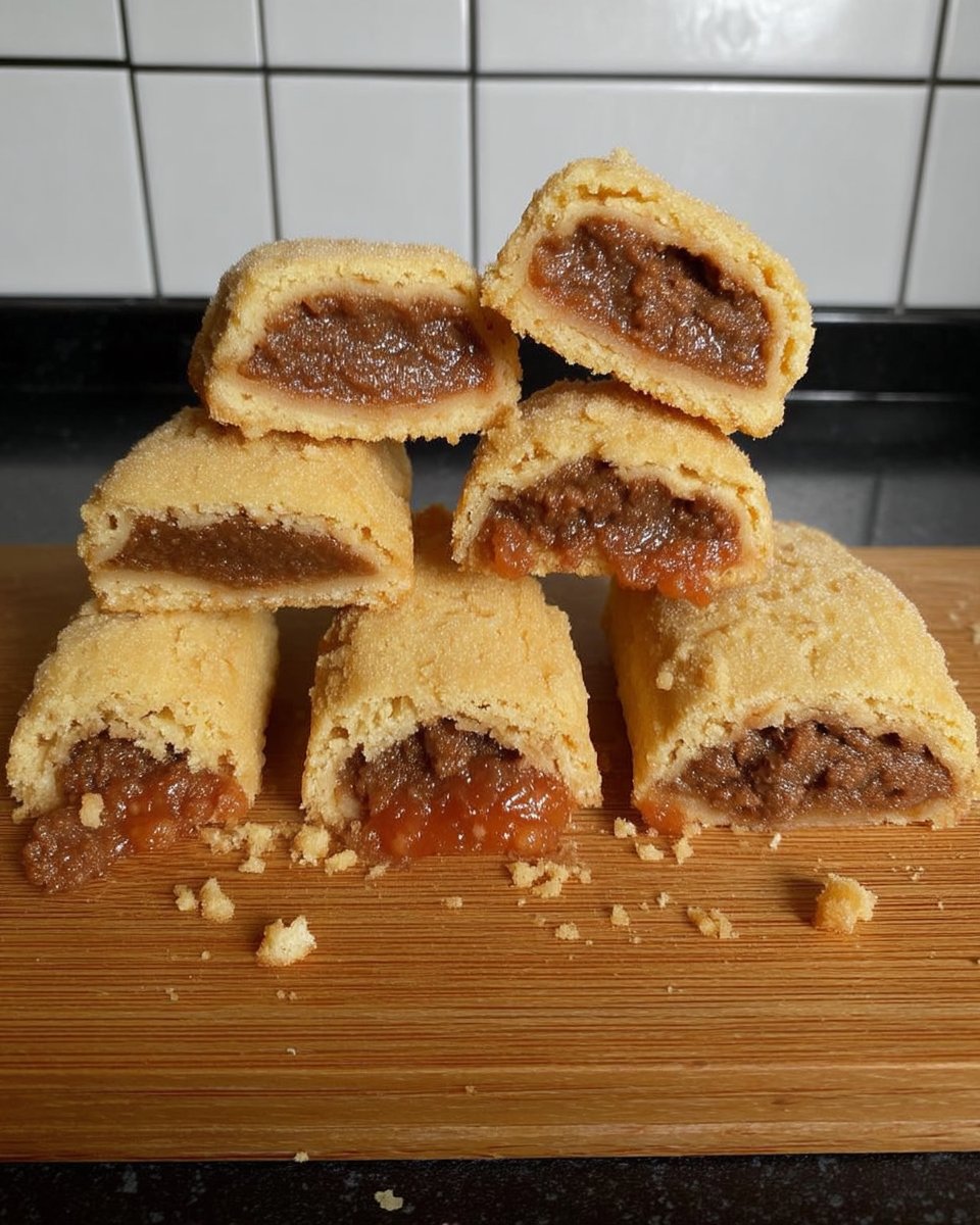 Warm Apple Newtons 2 served on a clean white plate with a side of tea
