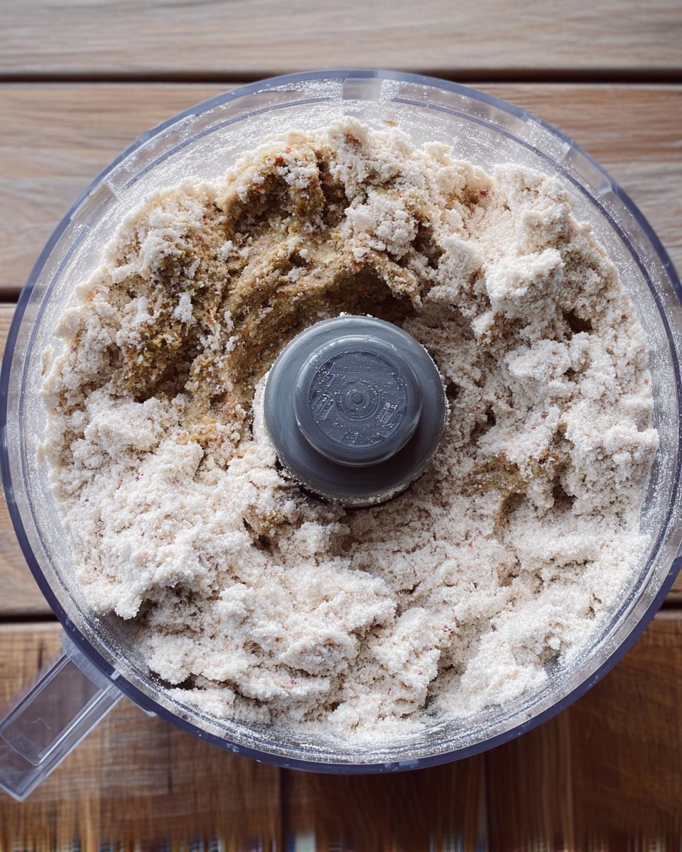 A hand smoothing cake batter over a layer of strawberries and marshmallows in a baking pan.