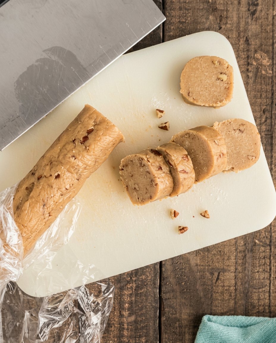 Thin oat cookies browning on a baking sheet in the oven