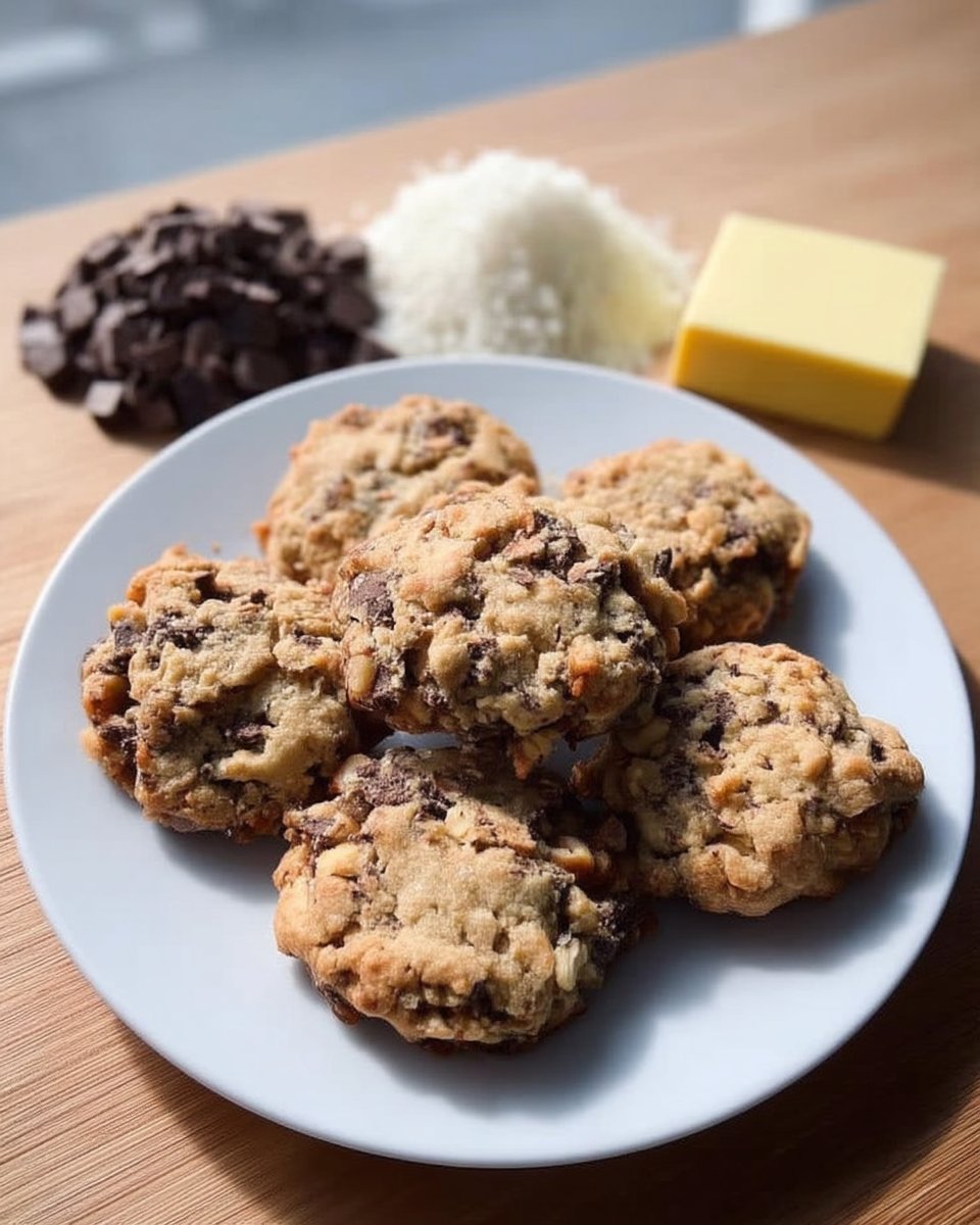 Six-ounce balls of cookie dough resting on a baking sheet before chilling.