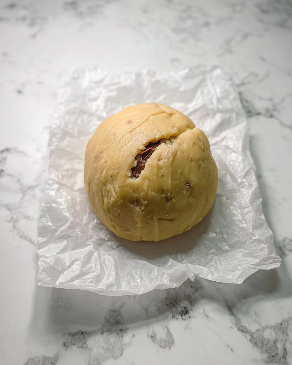 Slicing chilled shortbread dough into rectangles
