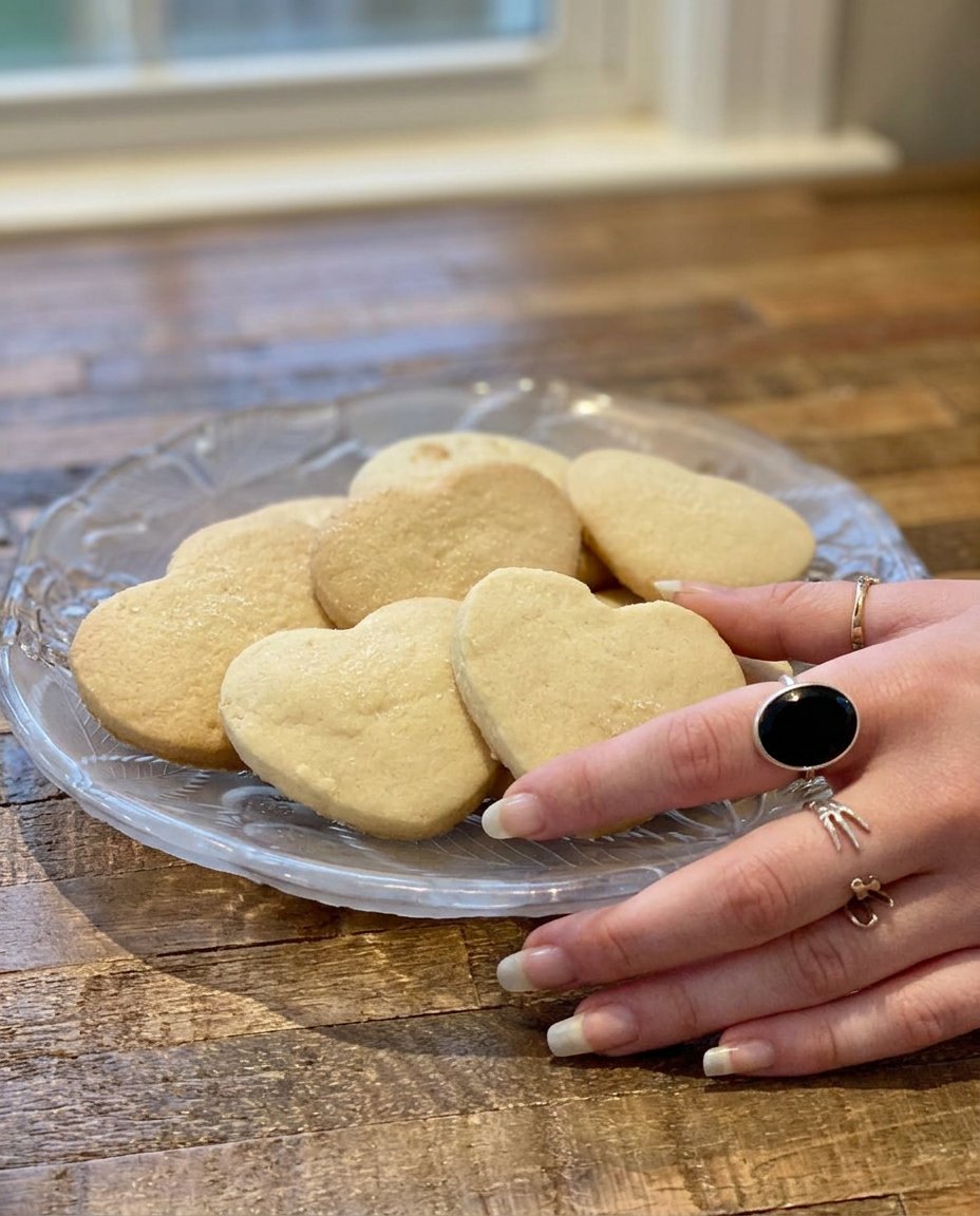 Shortbread cookies partially dipped in dark chocolate