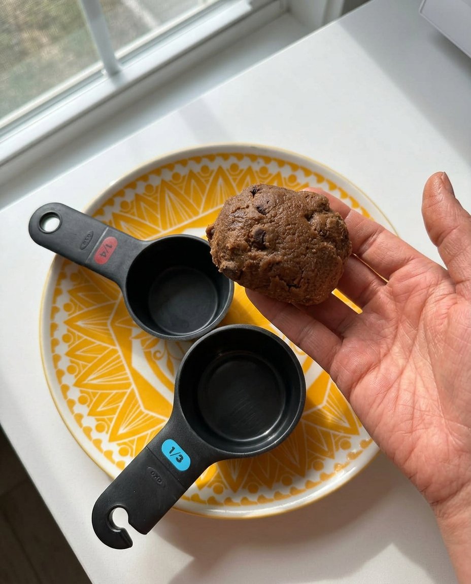 Chocolate snap dough balls rolled in sugar on a baking sheet