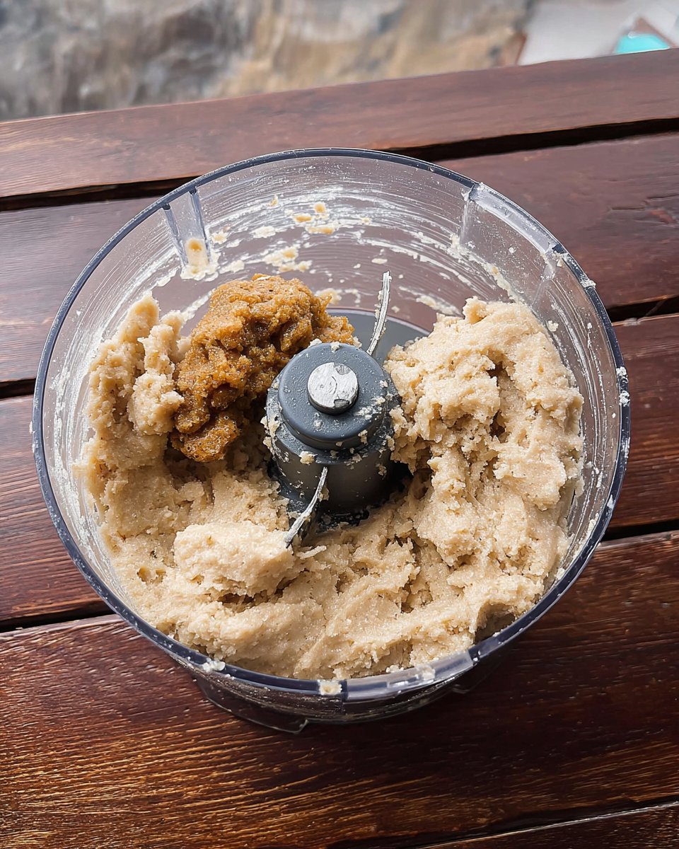 Ginger cookie dough balls being rolled in granulated sugar