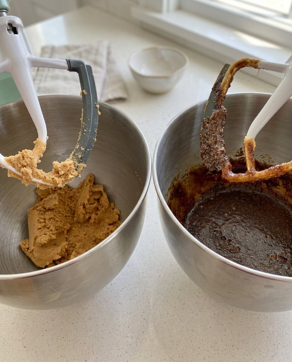 A hand using a cookie press to form flower shapes on a silicone mat