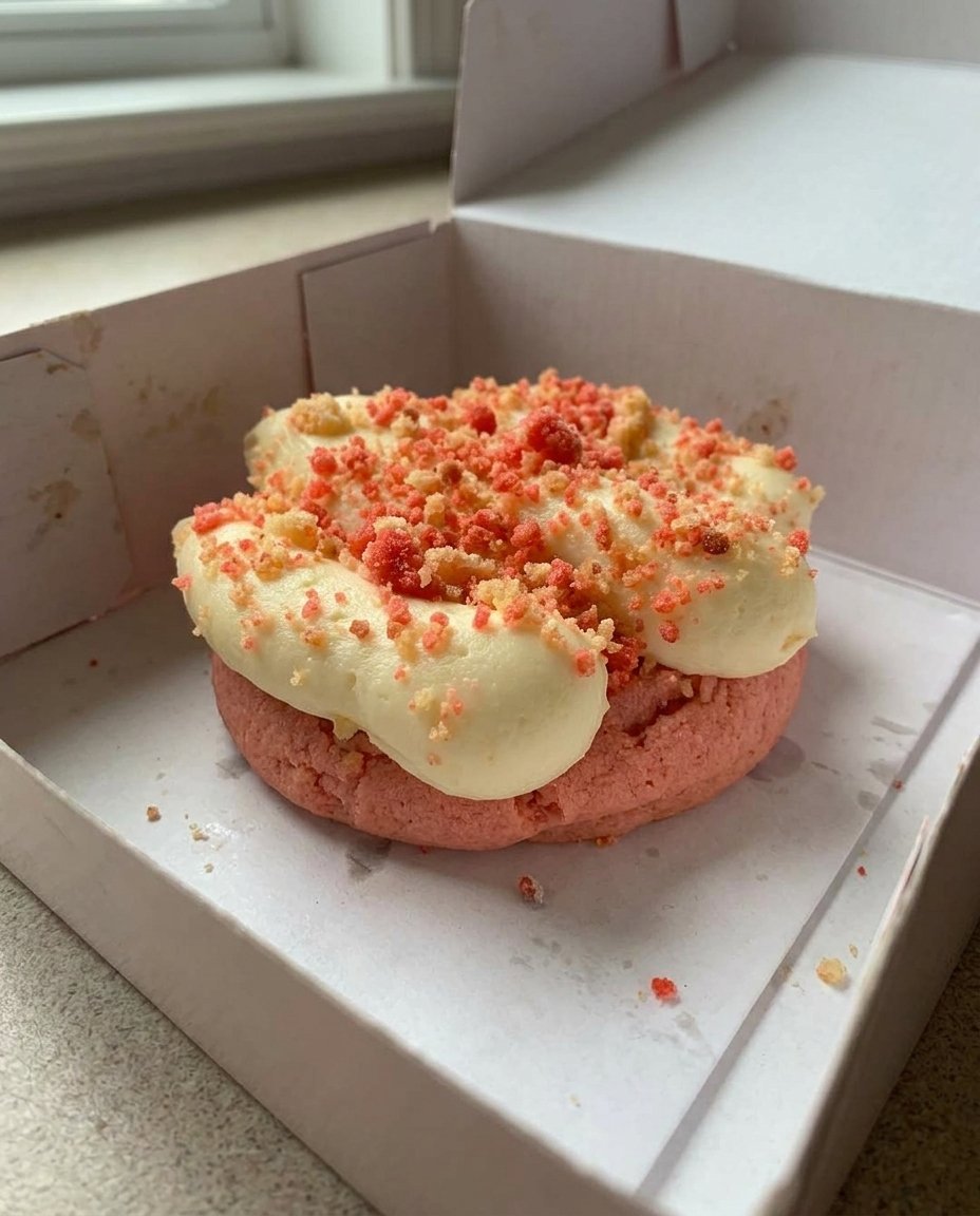 A thick copycat crumbl chocolate chip cookie with a craggily top and melted milk chocolate