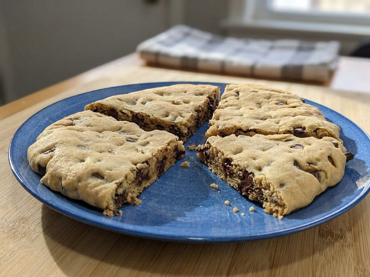 A stack of thin crispy chocolate chip cookies on a wire rack