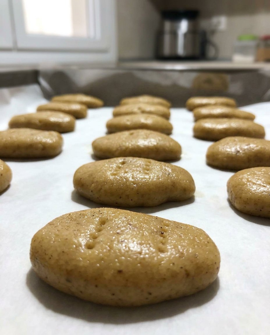 A close up of the interior texture of a honey soaked melomakarona cookie