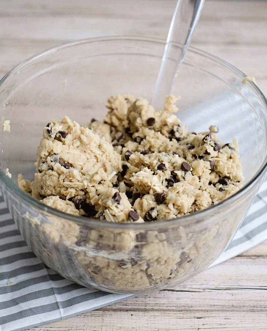 Freshly baked keto chocolate chip cookies on a baking sheet