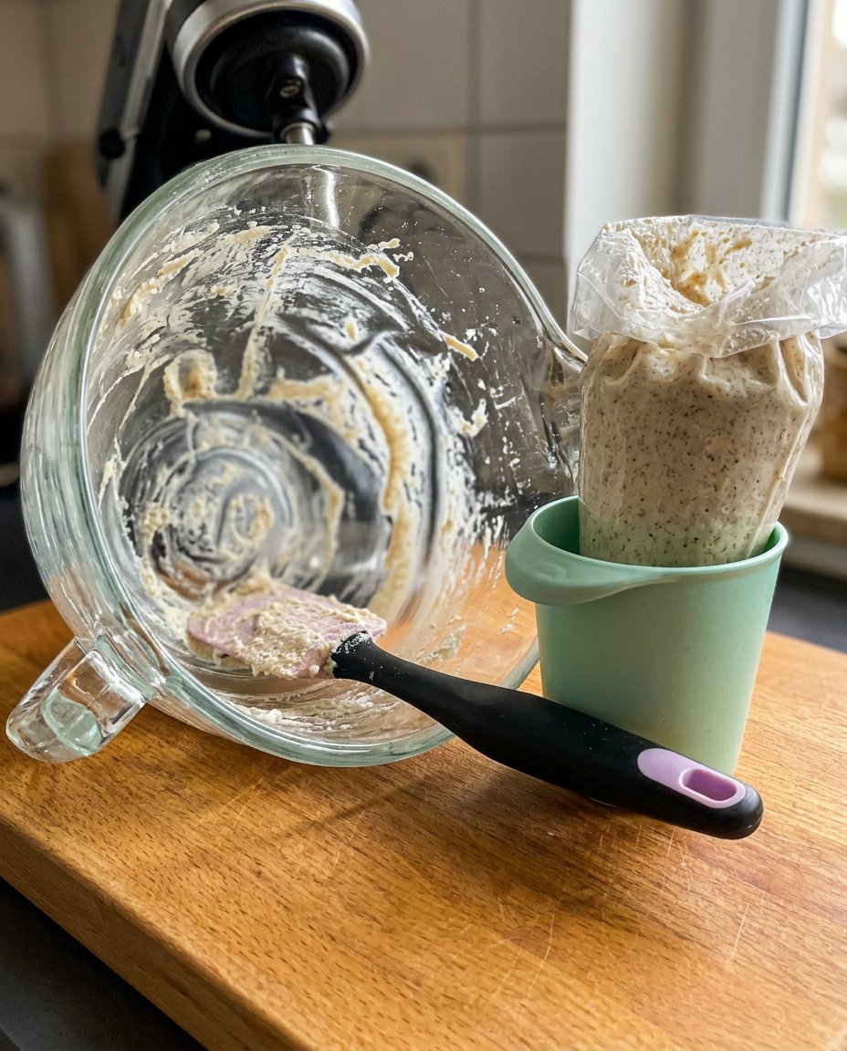 Close up of whipped lemon and coconut oil filling