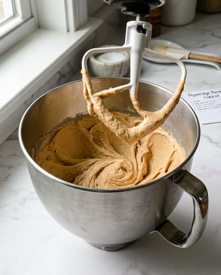 Coarsely ground oats and creamed butter for making copycat cookies