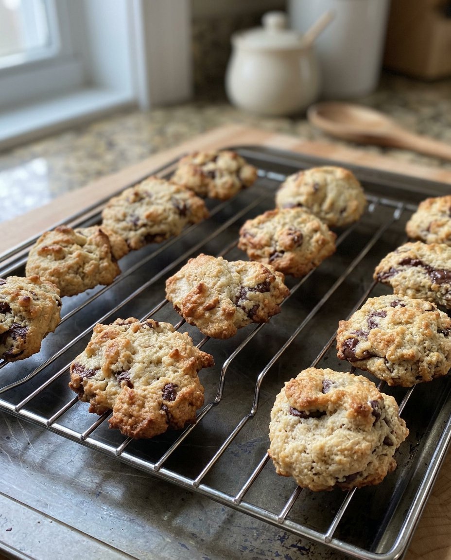 Paleo cookies served on a cooling rack with sea salt