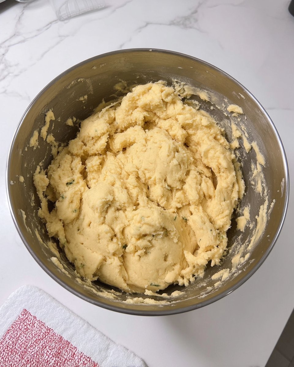 Using a glass to press sugar cookie dough for signature edges