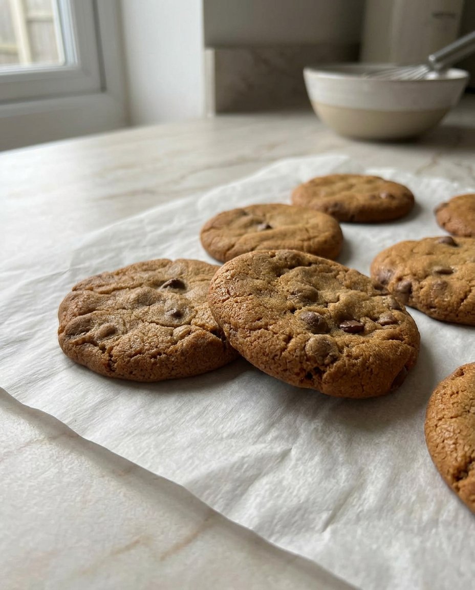 A plate of refrigerator cookies served with a cup of tea