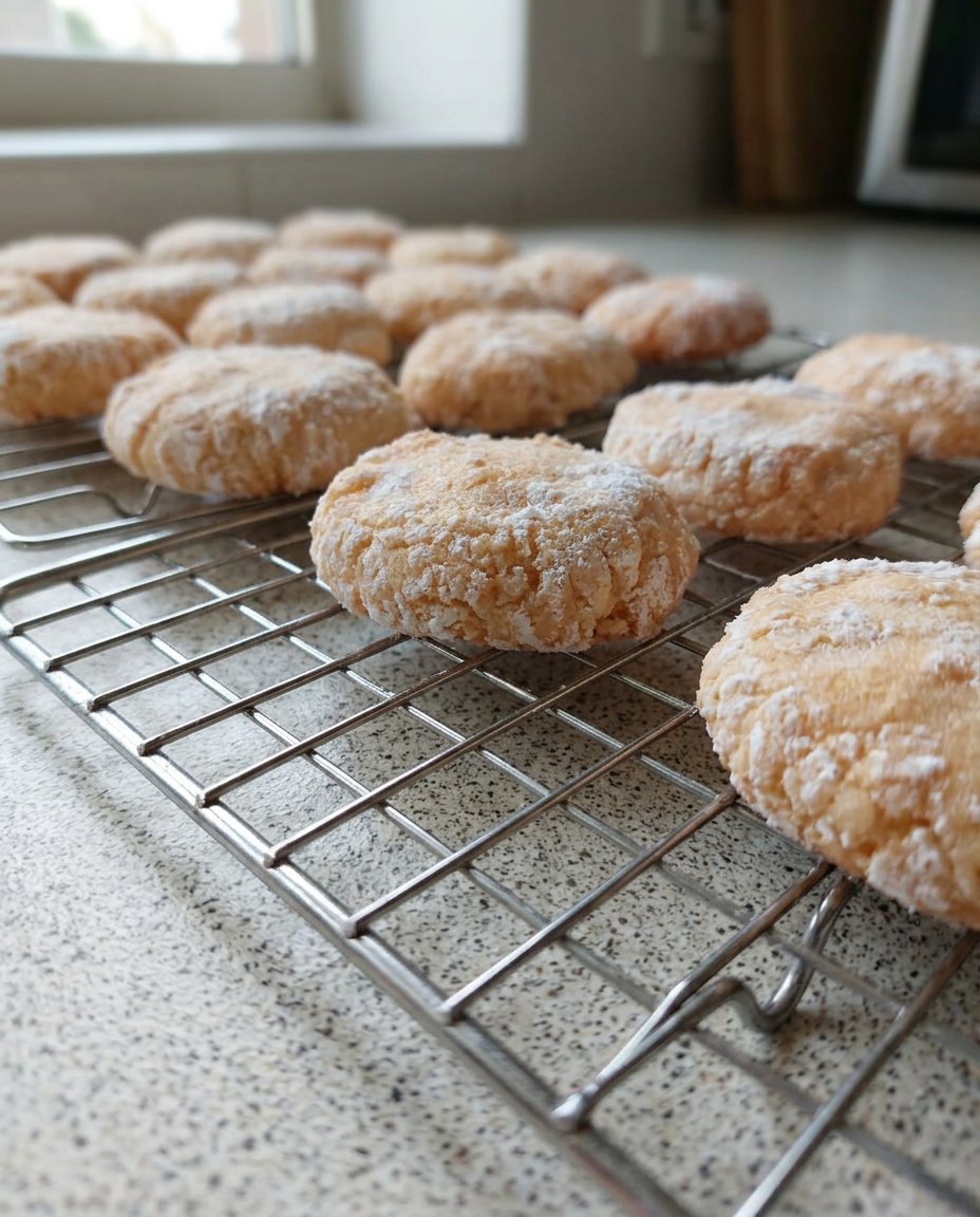 Ricciarelli cookies on a plate with coffee