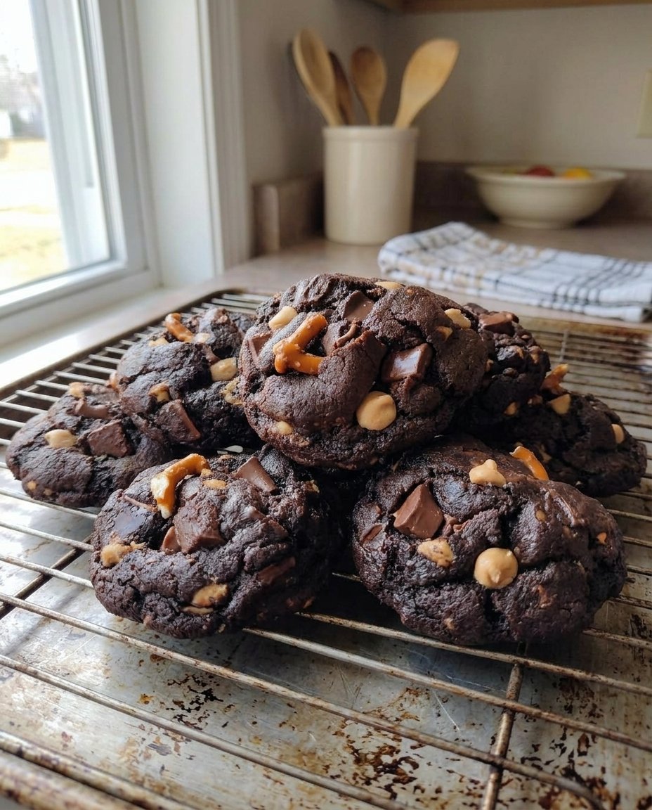 Milk chocolate chip cookies served with a cup of aromatic tea.