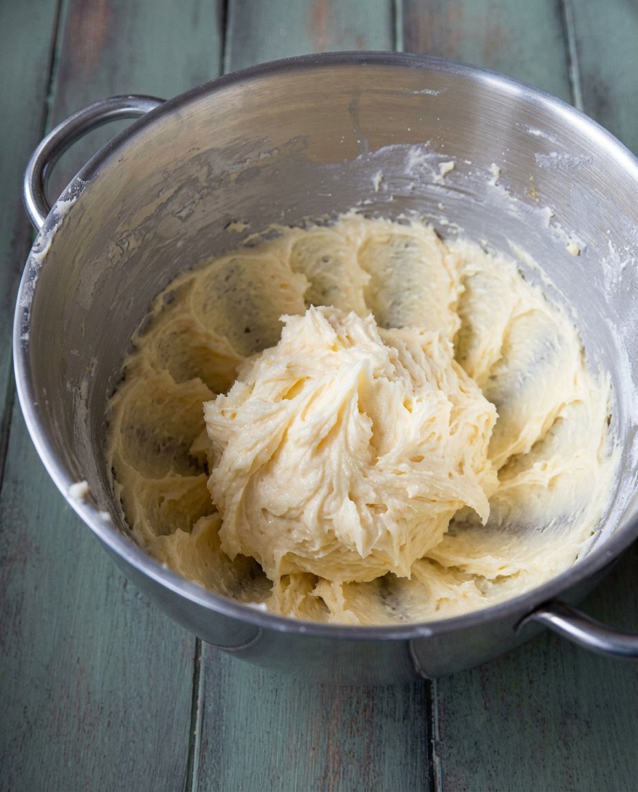 The process of slicing shortbread dough into coins
