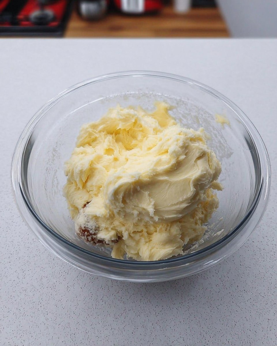 Ingredients for Christmas sugar cookies including butter and vanilla