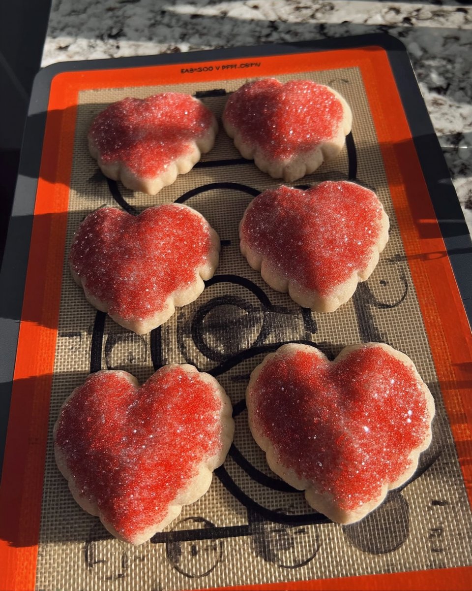 Chilled Swig sugar cookies with pink frosting and rough edges