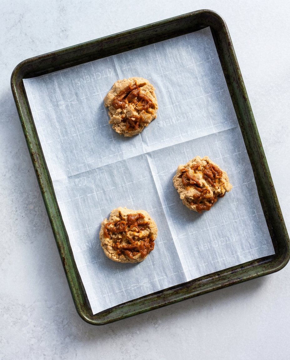 Brown butter cooled into a solid paste in an ice bath