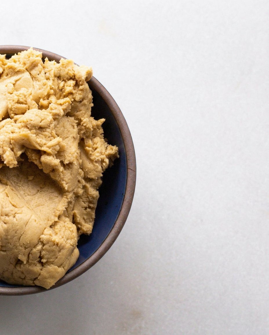 Ingredients for miso caramel cookies including brown butter, red miso, and brown sugar