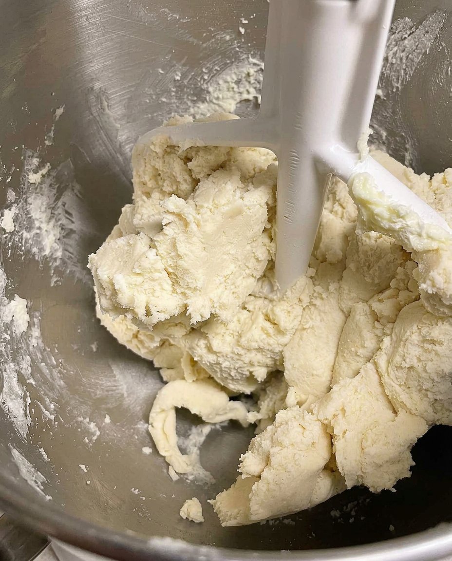 Using a cookie press to form butter spritz cookies on a silicone baking mat
